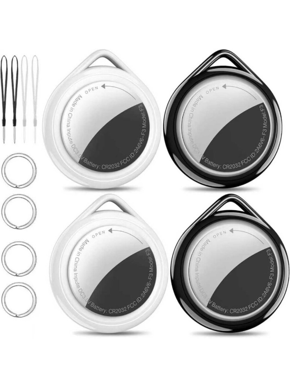 Bluetooth Wallet Tracker 4 Pack, Works with Apple Find My App (iOS Only), IP67
